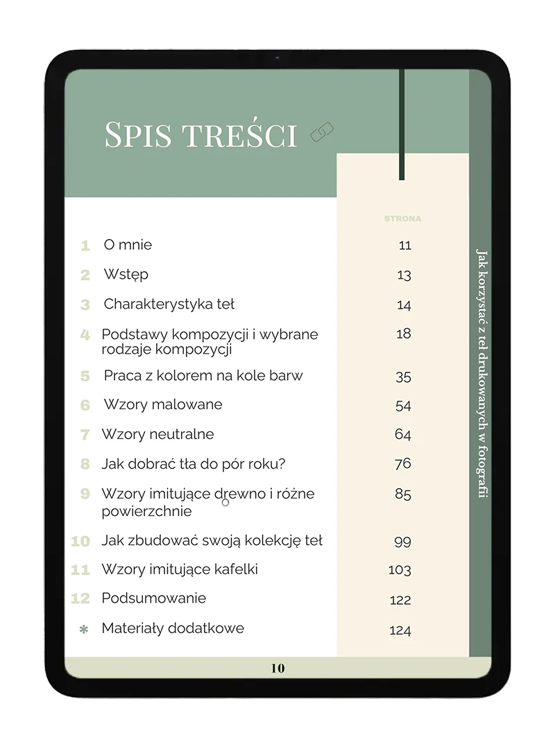 spis treści ebook