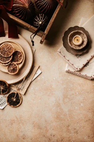 Tło do fotografii kulinarnej i produktowej. Kolory różne odcienie beży. Winylowe tło do fotografii, zwijane, trwałe, drukowane. Wzór malowany, strukturalny.