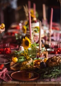 fotografia kulinarna wychodzi poza ramy małego planu w studio fotograficznym