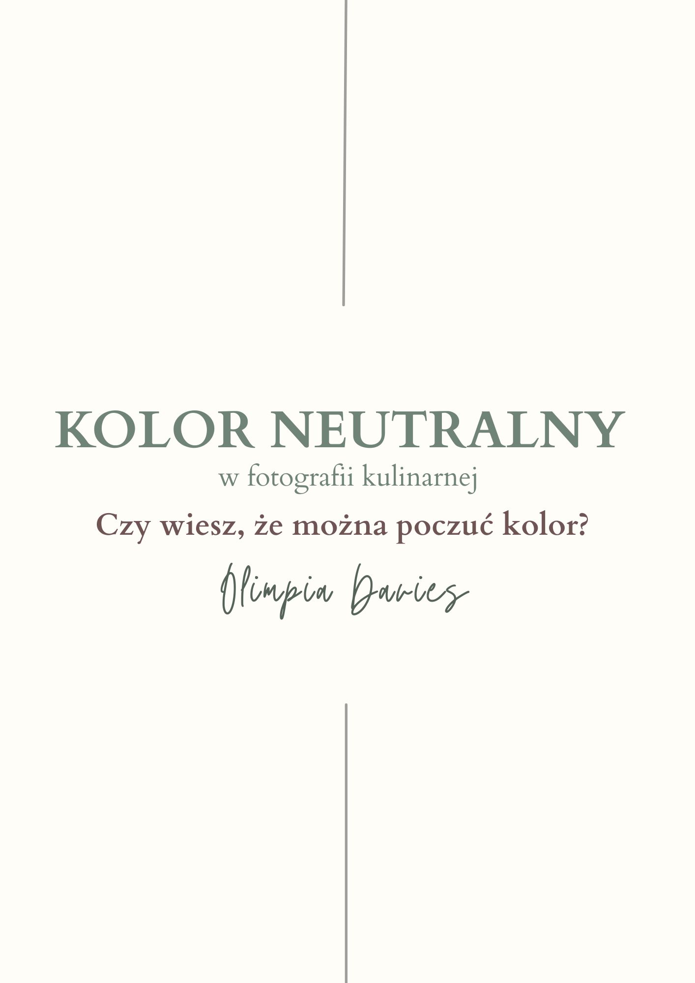 KOLOR NEUTRALNY w fotografii kulinarnej ebook